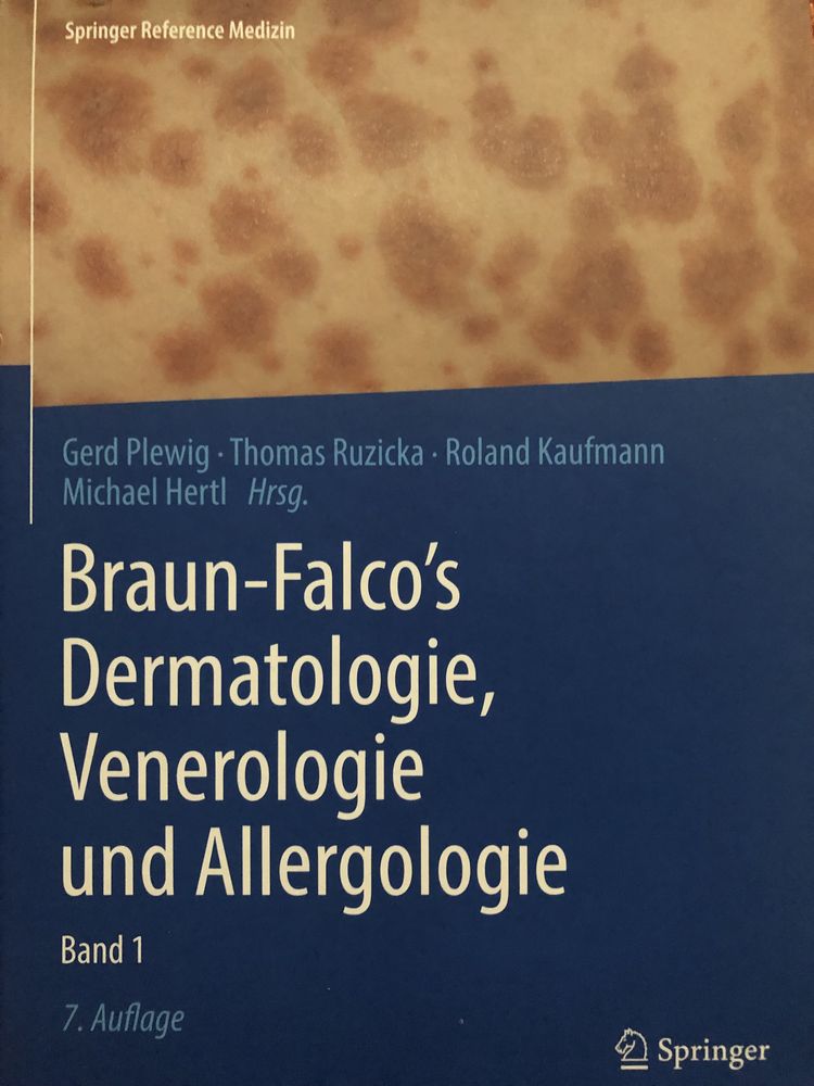 Vand Braunfalco Dermatologie germana editia 7 volum 1+2