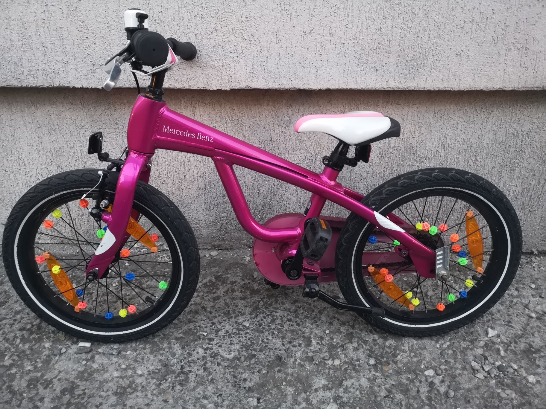 Bicicletă copii Mercedes Benz 16 zoll 2 in 1  Pink de la 3 ani+