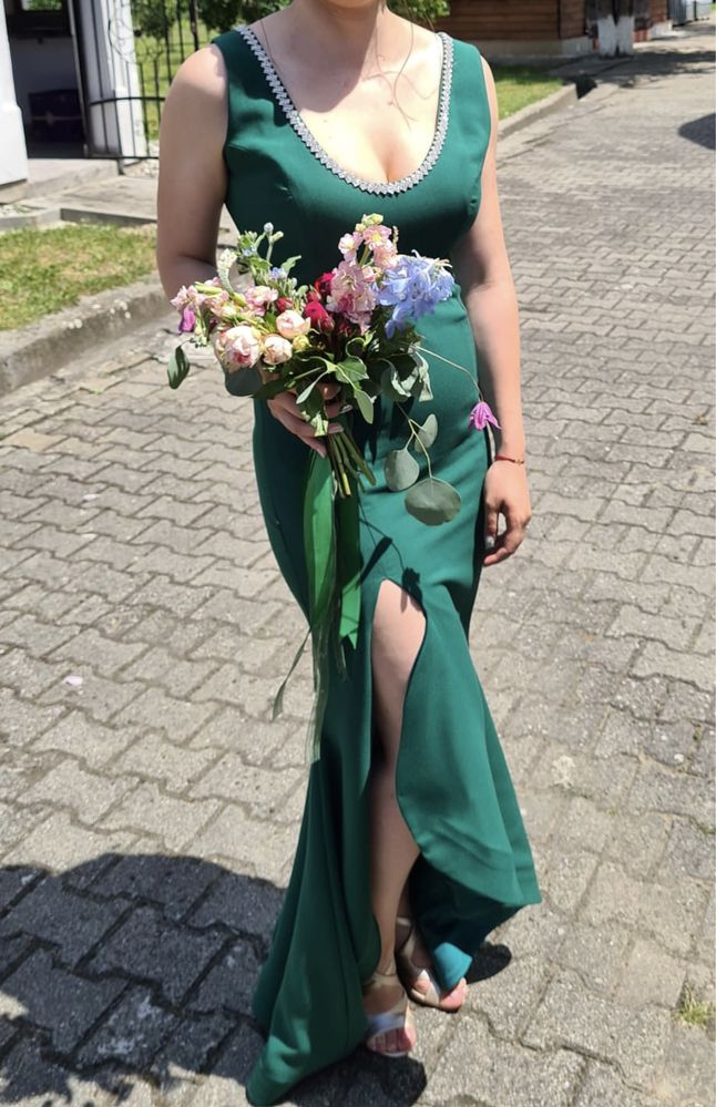 Rochie de seara verde smarald