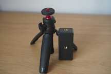 Mini trepied / selfiestick, adaptor telefon, metal, nou