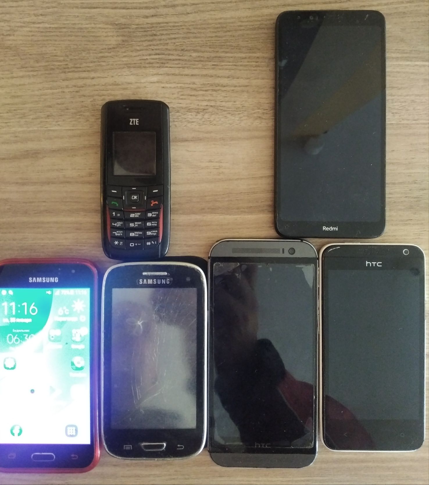 2-Samsunga, 2-HTC, Nokia, Redmi 7-a