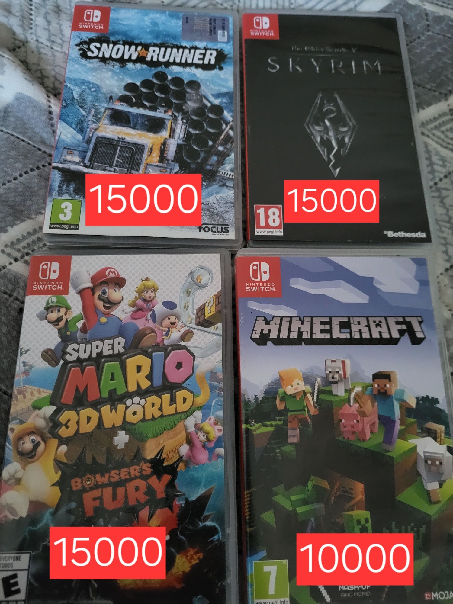 Продам картриджи для Нинтендо свич