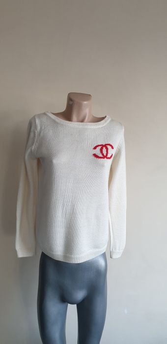 CHANEL Wool Made in Italy Womens Size 38/S ОРИГИНАЛ! Дамски Пуловер!