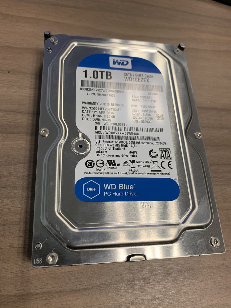 Хард диск HDD 1T 7200rpm