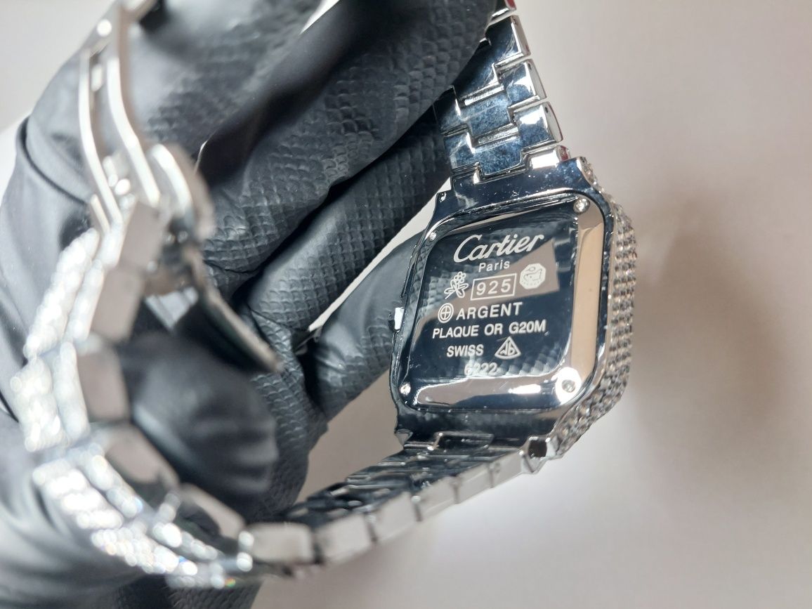 Ceas Cartier full box Moissanite VVS cadou calitate premium