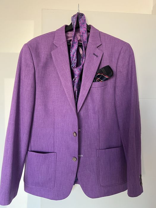 Sacou barbati costum mov casa don