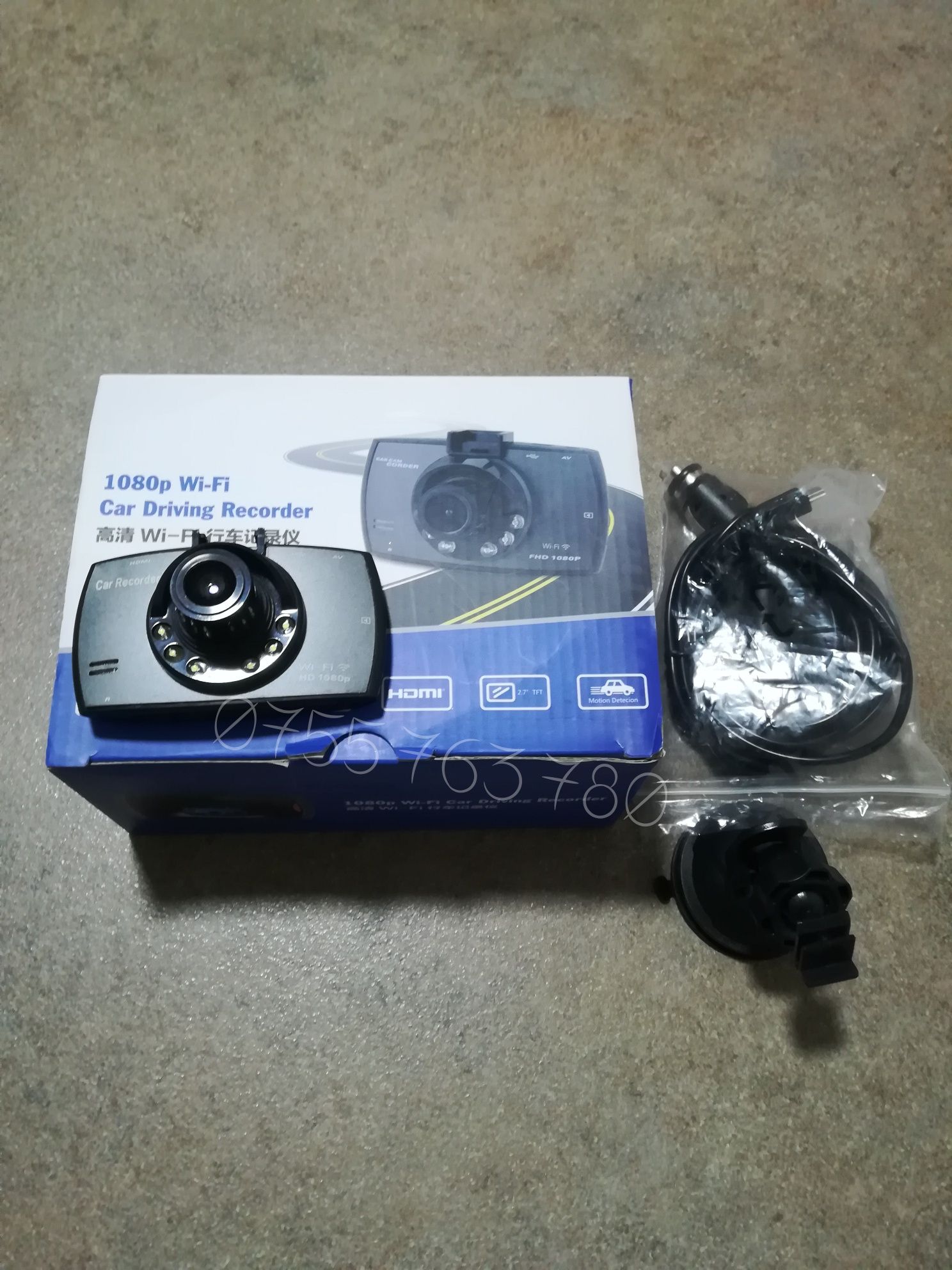 Dvr auto G30 1080p wifi unghi 170