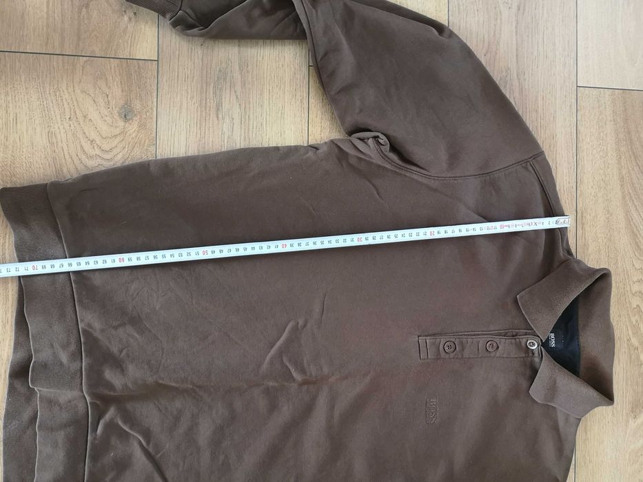 sweatshirt bluza tricou polo casual Hugo Boss guler maro