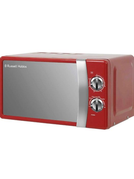 Микровълнова фурна Russell Hobbs RHMM701B, 17L, 700W, Червена