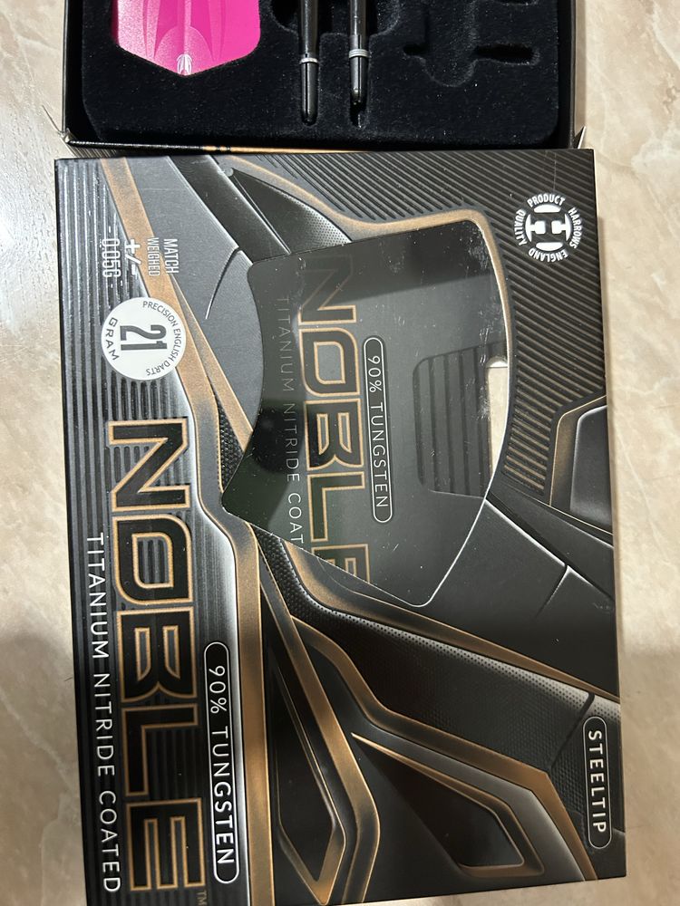 Sageti de darts profesionale NOBLE HARROWS TITANIUM 90% Tungsten