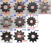 Pinion 6, 7, 11, 13, 14, 20, 44 dinti!. bicicleta, scuter, motor Noi