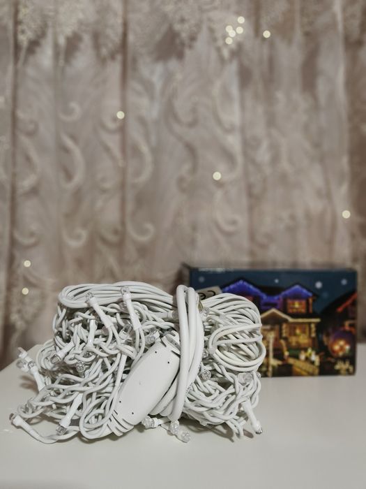 Perdea de țurțuri 8 jocuri de lumini,120 LED,5,5 metri