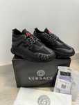 Adidasi VERSACE Chain Reaction Black - Produs Nou - Full Box, Unisex