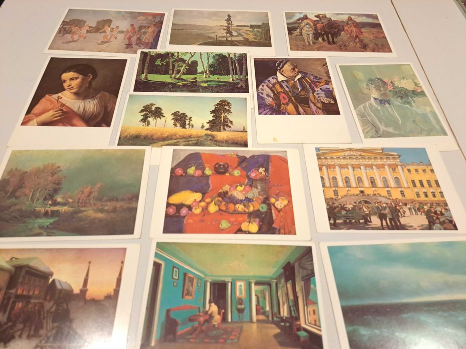 Репродукции - картички Третяковская галерия и Ермитаж