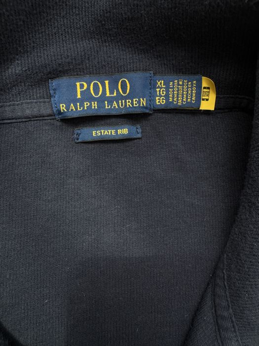 Мъжко! Чисто нова оригинална блуза с цип Polo Ralph Lauren Estate-Rib