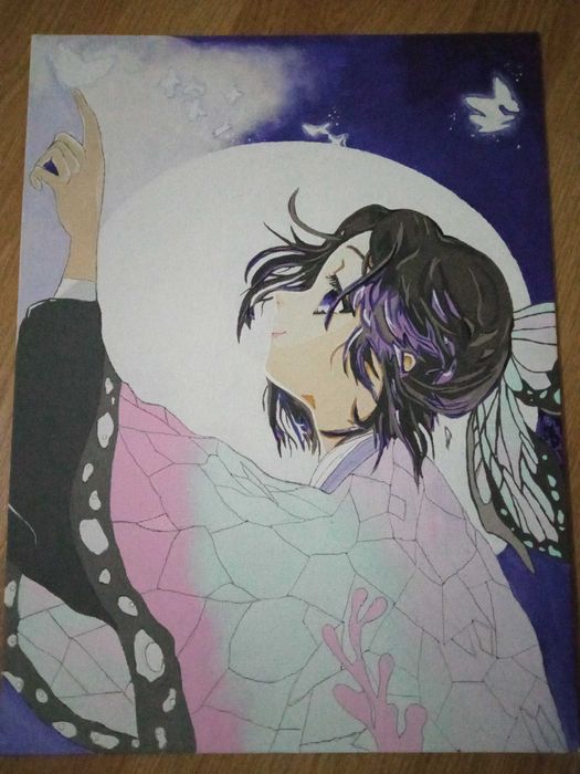 Аниме картина. По аниме ( Клинок рассекающий демонов)