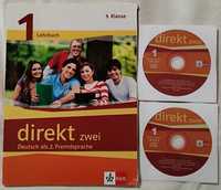 Учебник Direkt zwei 1 по немски език за 9 клас + 2бр. дискове