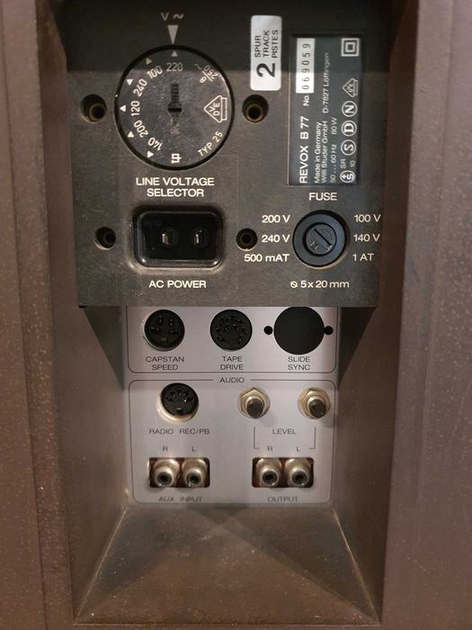 magnetofon Revox B-77, 2 piste