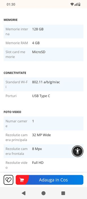 Vând readmi a5 ca nou cutie și factura