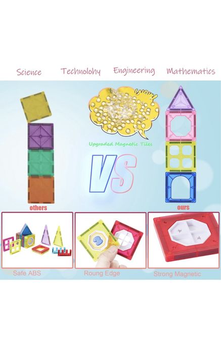Set de constructie Magnetic, 34 piese NOU