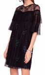 Rochie Nissa neagra cu margele