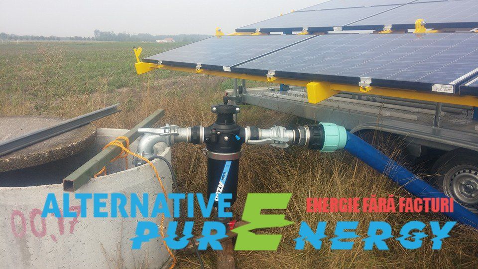 Remorca Solara - Generator Fotovoltaic Mobil Irigatii Agricultura