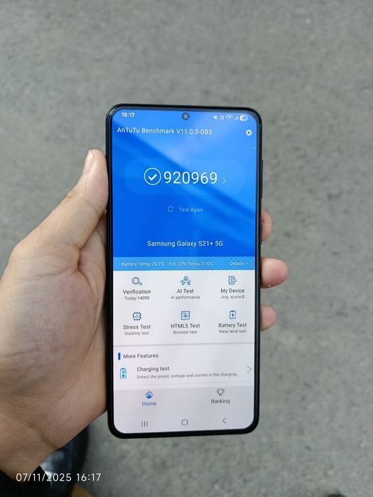 Samsung Galaxy S21 Plus 5G 8/256. IMEI oʻtgan tayyor. Yangidek holatda