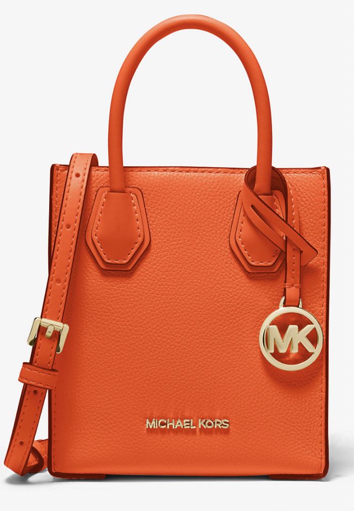 Michael Kors Mercer Extra-Small Pebbled Leather Crossbody Bag