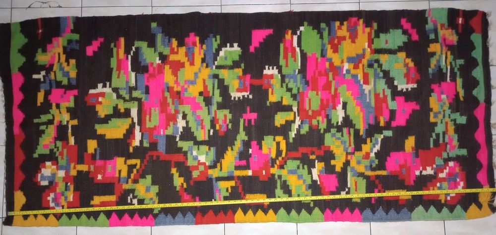 Cerga veche din zona Olteniei peste 100 ani lana lucrata manual, 2BUC