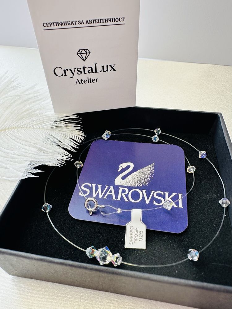 Колие Swarovski u сребро проба 925