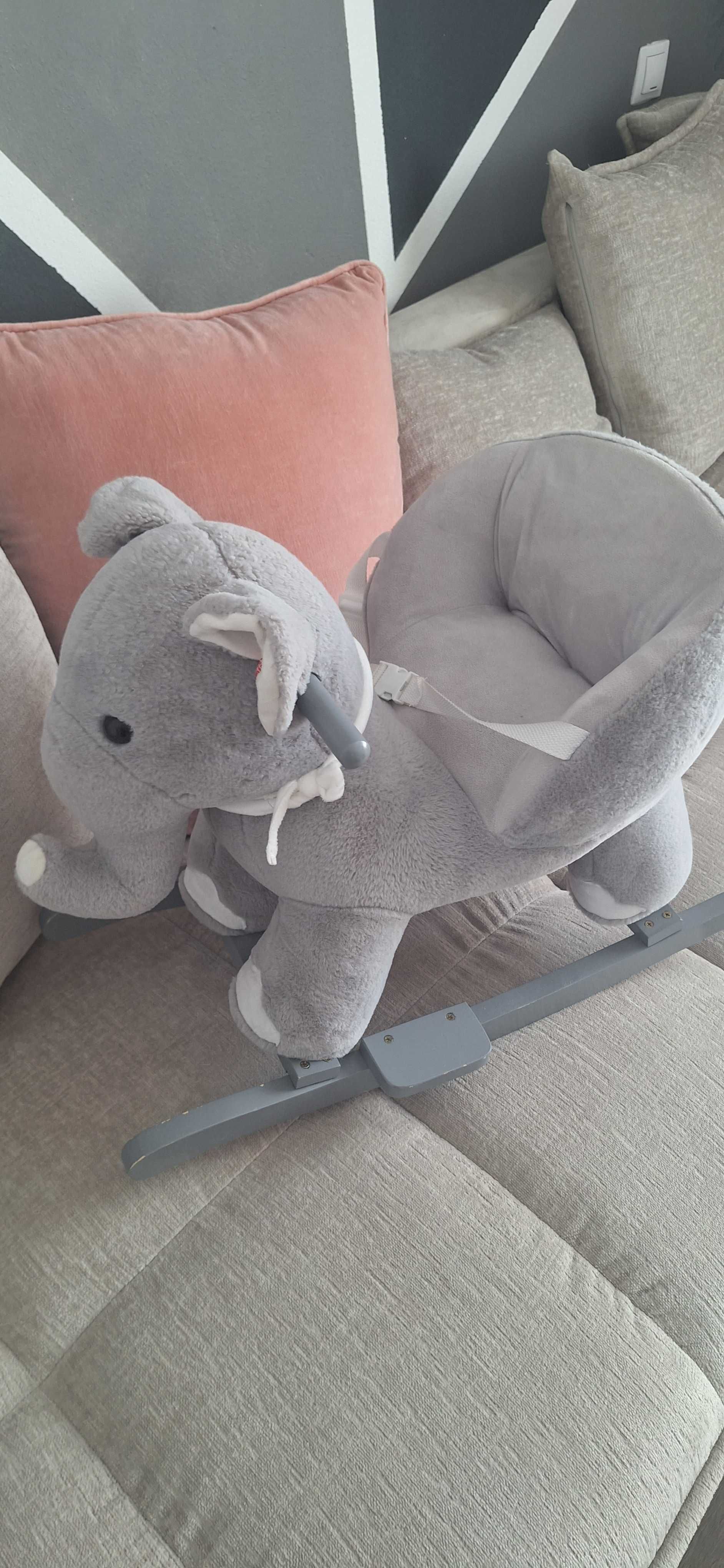 Balansoar Infantastic elefant copii gri