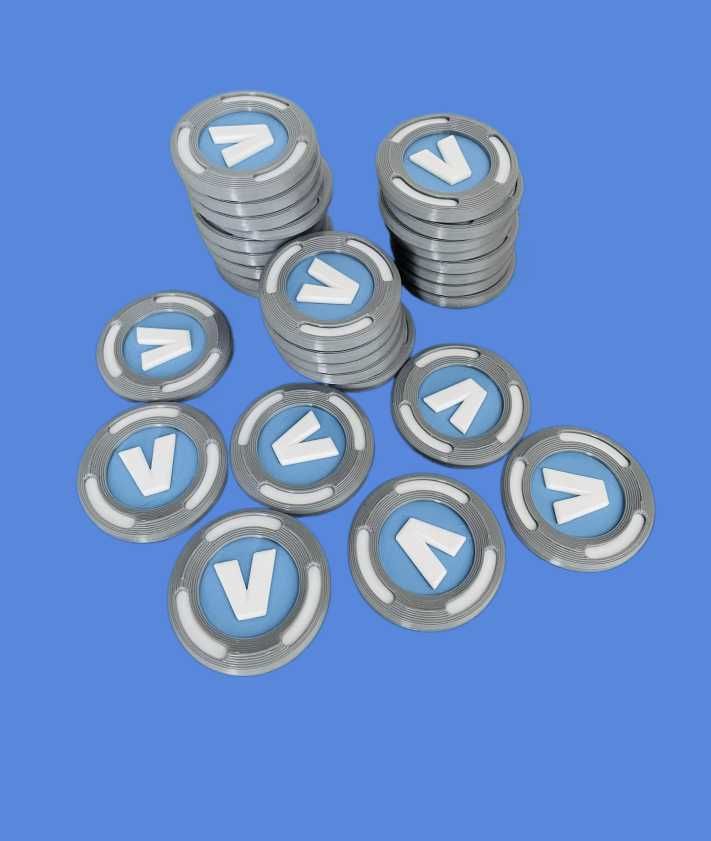 Fortnite token credit V-Buck sub forma de moneda fizica - 5 bucati