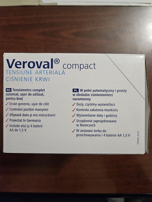 Tensiometru Veroval compact, pentru brat