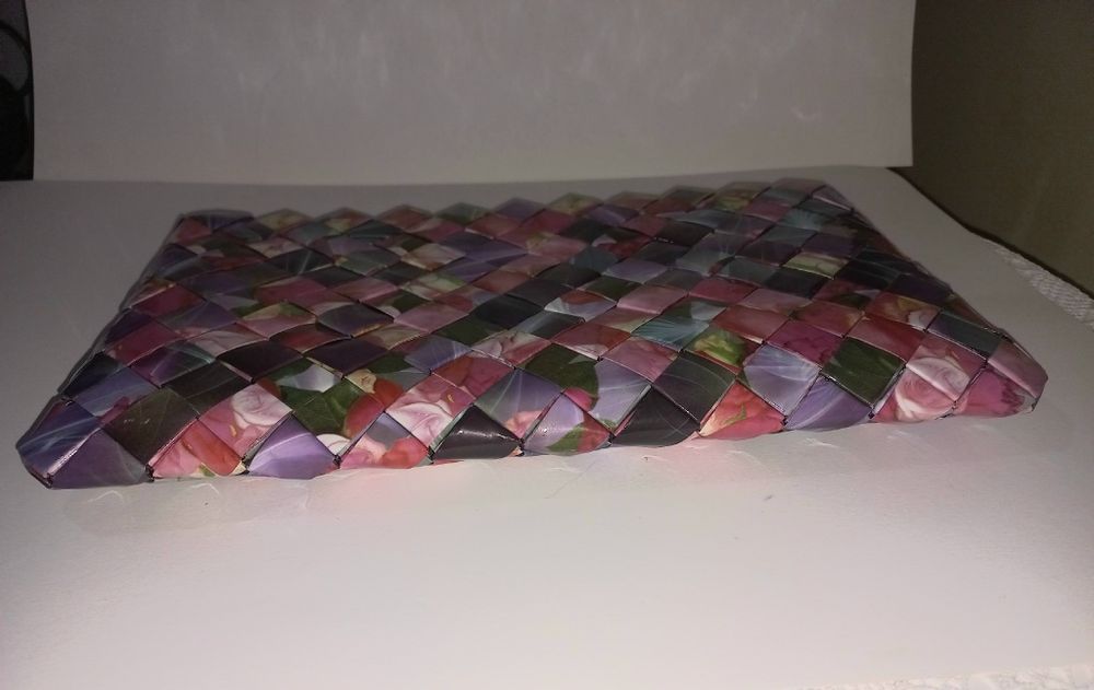 Geantă tip plic lucrat manual, 30/18 cm, unicat