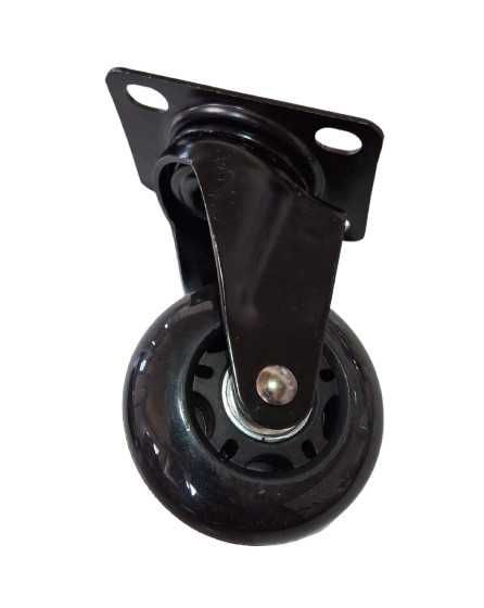 Set 6 roti silicon, universale, 7 cm, silentioase, negre