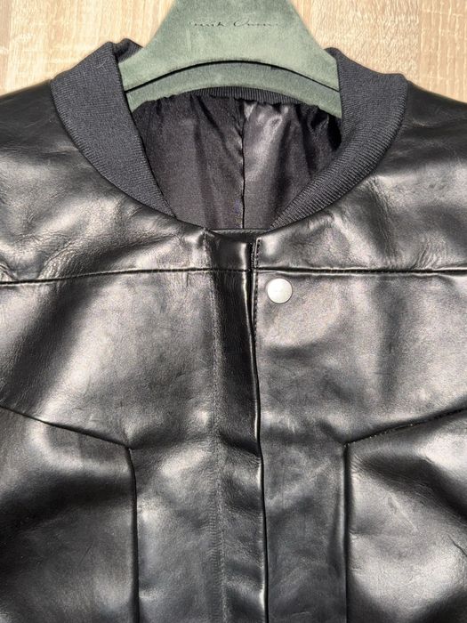 Jacheta / Geaca Bomber Rick Owens din piele groasa