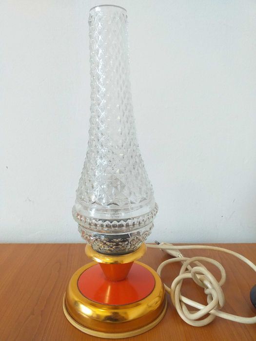 Veioza/lampa veche semicristal,anii 1970,made in Germania/vintage