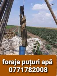 Foraje puțuri apă și denisipari