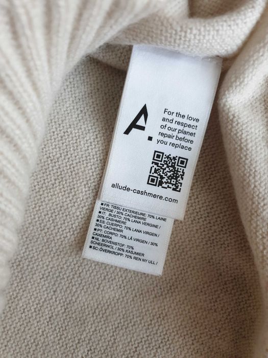 Pulover crem lana casmir Allude
