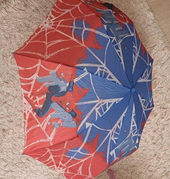 NOU - Umbrelă ploaie pentru copii Patrula Cățelușilor si Spider Man