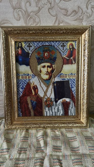 Иконы из бисера,ручная работа