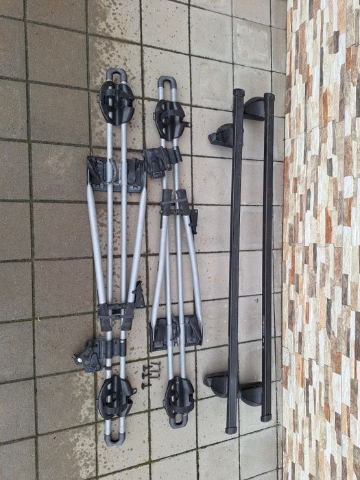 suport bicicleta Thule Freeride si bari transversale Mont Blanc