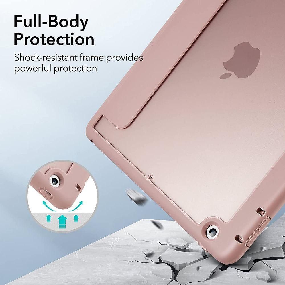 Калъф esr rebound hybrid за ipad 10.2 2019/2020/2021 frosted pink