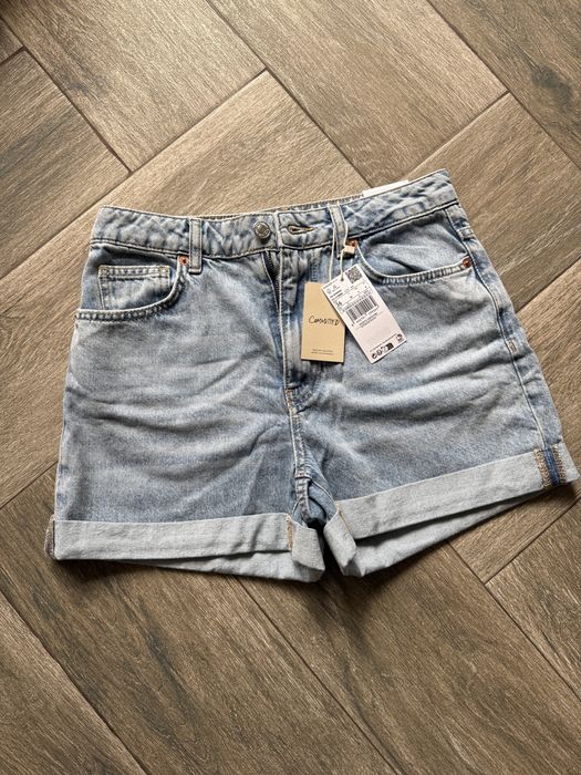 Нови дънкови къси панталони Mango