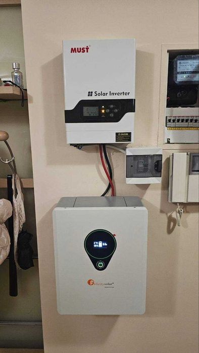 Uy Uchun 10 kW Litiy Akkumulyatorli Gibrid Solar Komplekt