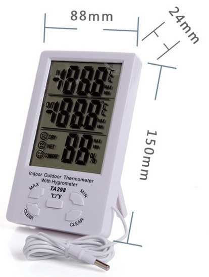 Цифровой ареометр и термометр (с двумя температурами)