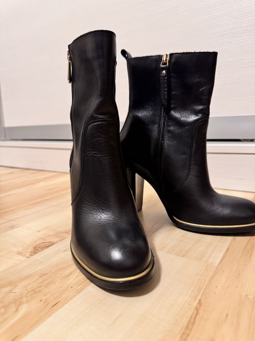 Tommy Hilfiger – кожени боти на ток