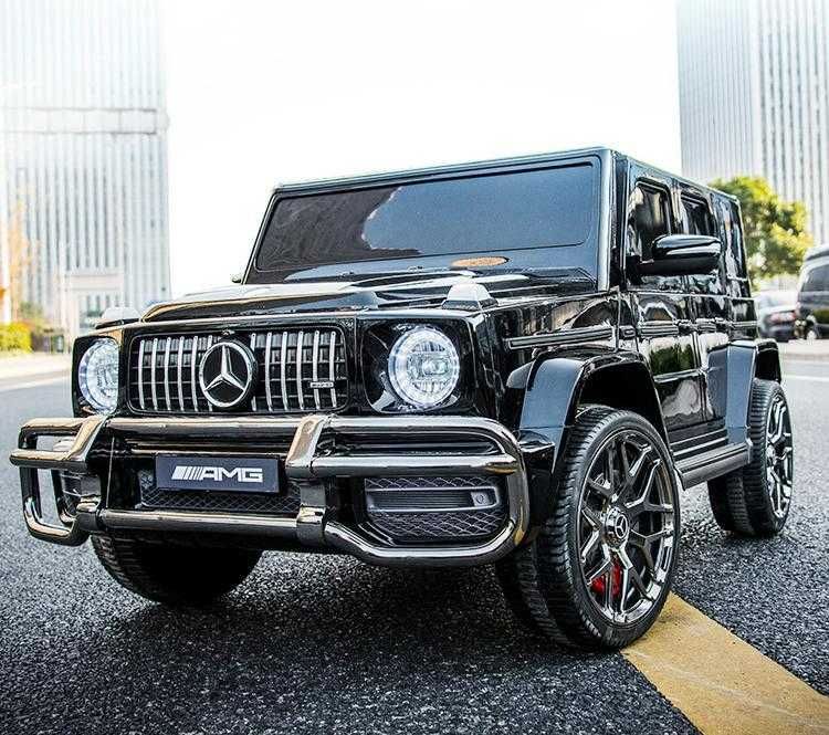 ДВУМЕСТЕН Акумулаторен джип Mercedes-Benz G63 AMG 24V батерия,MP3