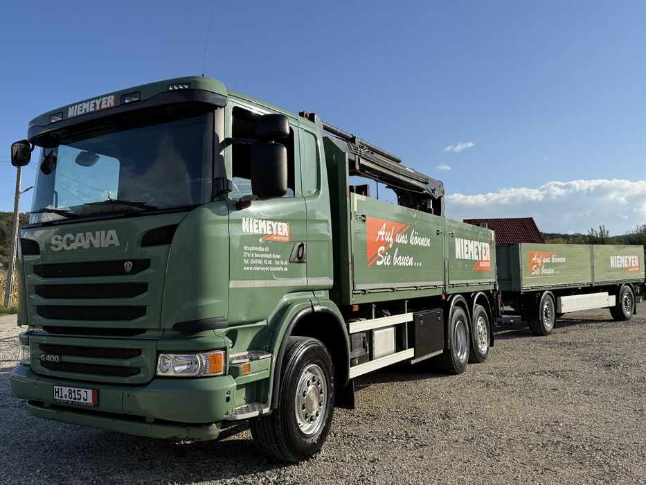 Scania G400 -camion cu macara- HIAB 166 pro +Remorca krone-2014-full