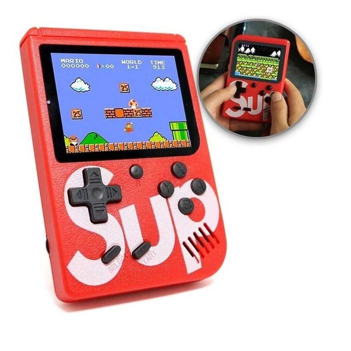 Mini Consolă Retro Jocuri Video 400 în 1 – Portabilă cu USB